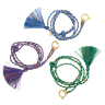 CORDON CROCHET (Violet, bleu et doré)