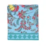 Nappe FLEURS/LOSANGES fond bleu