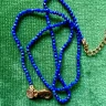 CHAINE EN PIERRES (lapis lazuli) 46 cm