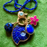 PENDENTIF COQUILLAGE LAPIS LAZULI