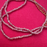 CHAINE EN PIERRES (TOURMALINE ROSE) 60 cm