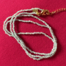 CHAINE EN PIERRES (AMAZONITE) 60 cm