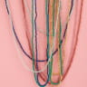 CHAINE EN PIERRES (ONYX VERT) 46 cm