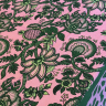 Nappe Floral délicat rose et vert