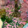 Nappe Floral délicat rose et vert