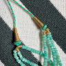 PEARLY AMAZONITE (COLLIER 3 RANGS)