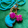 PENDENTIF COQUILLAGE TURQUOISE